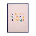 Tarifa 18 x 25 in. Good Vibration Kitchen Towel, 4PK TA3673689